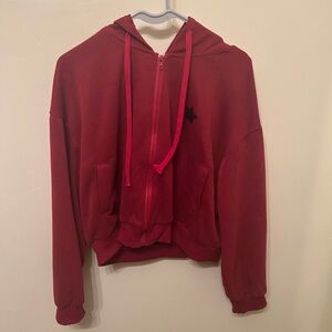 Women's Red Hoodie Sweater